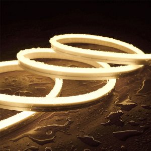 T-Series Ultra-Thin 8mm Wide 120 Flexible LED Neon Rope Lights - Side Emitting Neon Strip Lights - Dimmable - 502 Lumens/Meter.