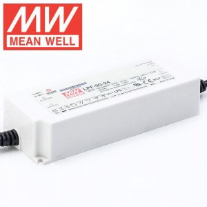 Mean Well LED Power Supply - LPF Series Constant Current LED Driver with Built-in PFC - 90W - 24V DC