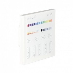 MiLight 4-Zone RGB+CCT Smart Touch Panel Remote Controller For LED Strip Lights - T4 Series