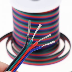 22 Gauge Wire - Four Conductor RGB Power Wire