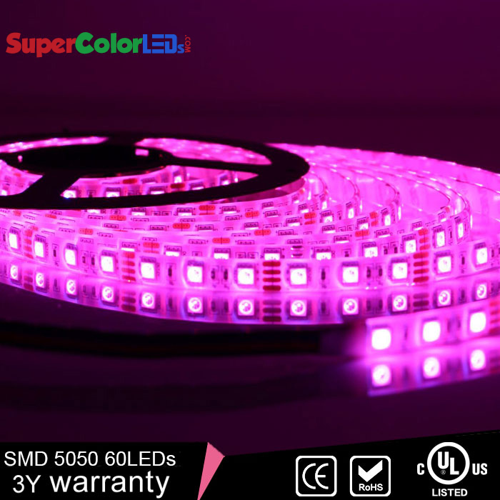 Outdoor RGB LED Strip Lights - Weatherproof 12V LED Tape Light - 244 ...