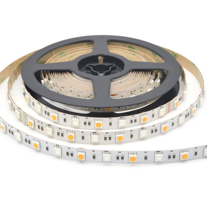 RGBW LED Strip Lights - 12V LED Tape Light w/ White and Multicolor LEDs ...